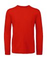 Heren T-shirt Lange Mouw B&C Inspire TM070 Rood